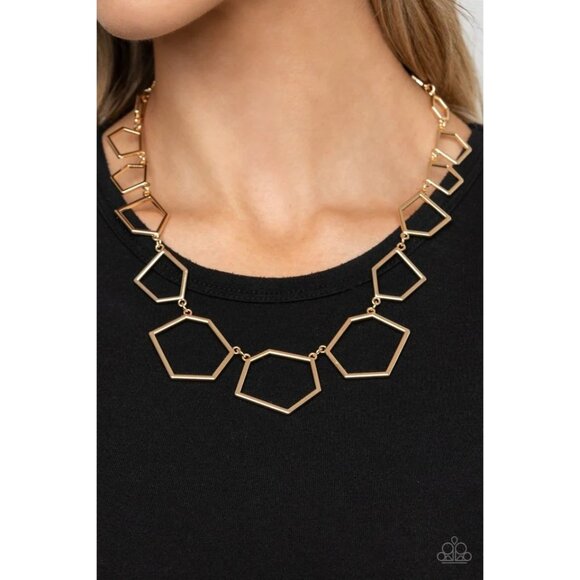 Full-Frame Fashion Gold Necklace - Picture 1 of 3